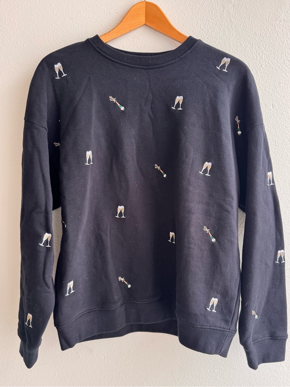 Rails Black Champagne Embroidery Sweatshirt Women’s Small - Picture 4 of 9
